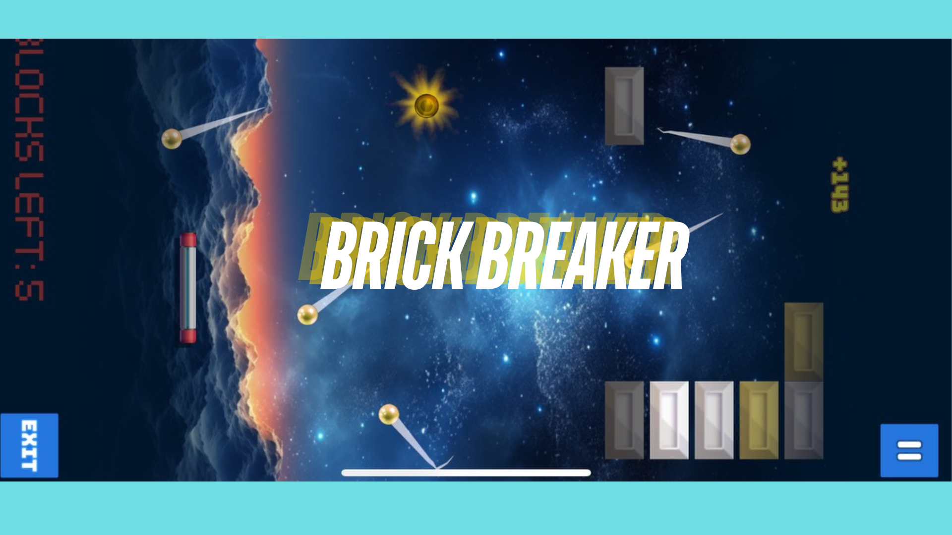 MOVAO Mini Exergaming includes the game Brick Breaker.  Challenge yourself while achieving your goals.  A laser sensor detects the leg movement and syncs to our MOVAO Play App. 