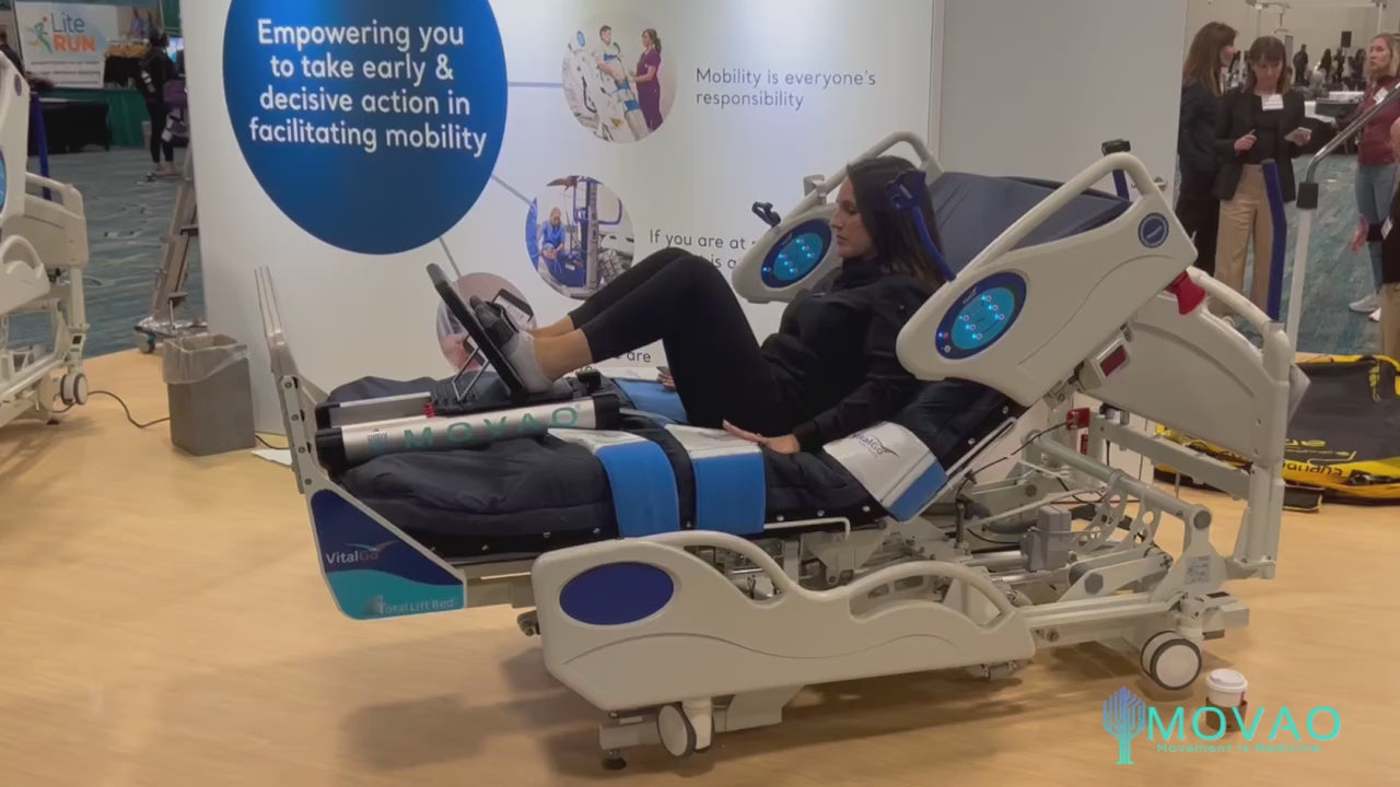 We were able to domonstrate the MOVAO Mini at the Early Mobility Conference.  The exergaming component added a physical and cognitive challenge to the therapy. 